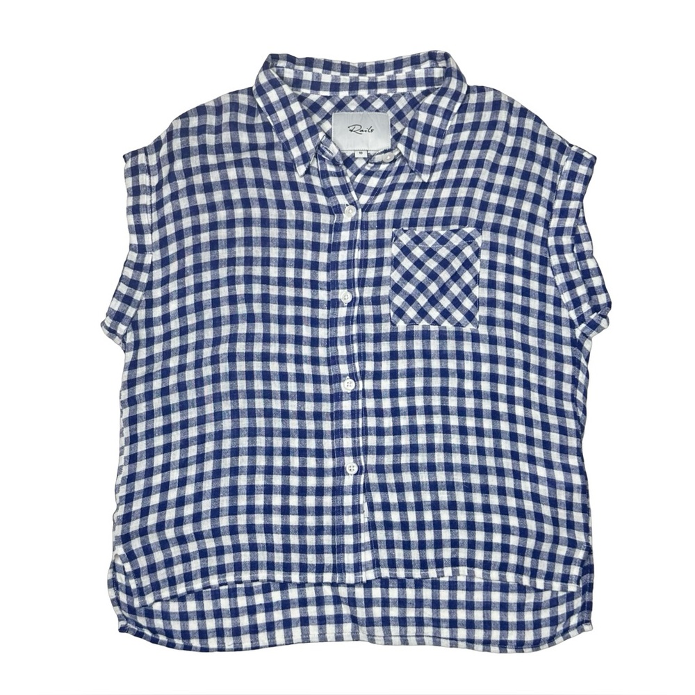 Rails Gingham Button‎ Up Top